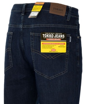 Spodnie jeansy męskie granatowe proste W44 L30