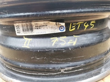 DISK OCELOVÝ ALCAR STAHLRAD 8155 5.5" X 15" 4X100 ET 45