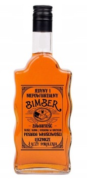 BUTELKA FALA Z NADRUKIEM NA BIMBER NALEWKI 500ml
