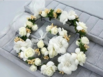 ВЕНОК ПРИЧАСТИЯ, БРАСЛЕТ ПРИЧАСТИЯ, КРЕМ ЭКРУ