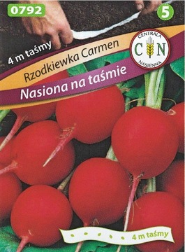 Rzodkiewka Carmen nasiona na taśmie odporna pyszna