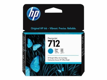 Tusz Hp 712 Cyan 3ED67A 29 ml ORYGINAŁ