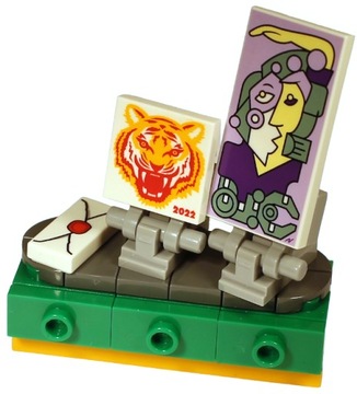 J157 Lego meble szafka z obrazami i listem NOWA