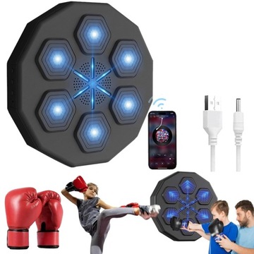 МУЗЫКАЛЬНЫЙ БОКСЕРСКИЙ МАШИНА НА ТРЕНИРОВОЧНОЙ БОКСЕРСКОЙ СТЕНЕ + БОКСЕРСКИЕ ПЕРЧАТКИ