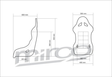 MIRCO GT FIA 2030 омологация черный спортивный ковш ралли сиденье