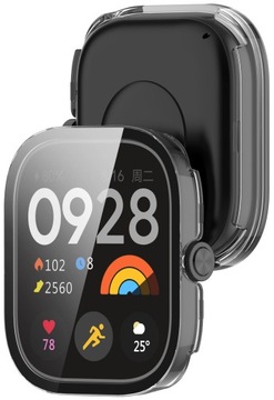 ЗАЩИТНЫЙ ЧЕХОЛ + ЗАКАЛЕННОЕ СТЕКЛО 2в1 ДЛЯ XIAOMI REDMI WATCH 4 | 6 ЦВЕТОВ