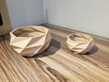 Белый вазон для цветка Кактуса в подарок ДОМОЙ