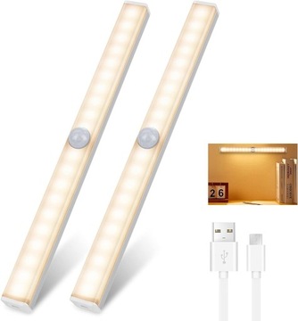 Lampa szafowa LED czujnikiem ruchu,możliwość ściemniania lampa LED,3 kolory