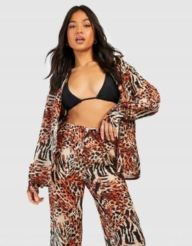 Boohoo NG2 usw košeľa hmla animal print XXL