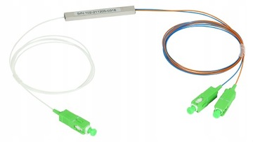 Splitter 1:2 SC/APC connectors Steel box PLC