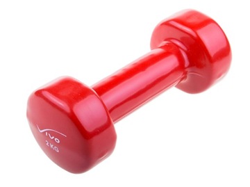 Hantle winylowe VIVO 2 kg czerwony 1szt. 4560124