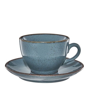 Крафтовое блюдце 14,5 см синее AMBITION