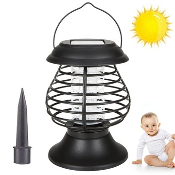 SOLARNY PRZECIW KOMAROM LED LAMPA 2W 600mAh 25cm