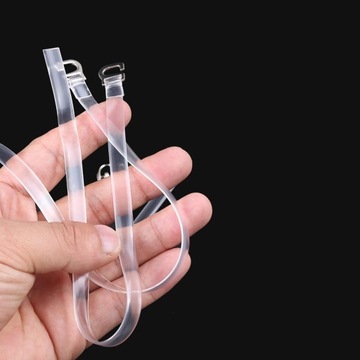 2/set Extra Long Clear Invisible Loose Shoes Strap
