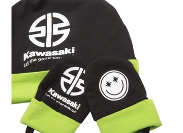Czapka i rękawiczki dziecięce Kawasaki