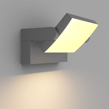 Lampa Ścienna Zewnętrzna 24 W, Panel LED ciemnoszary