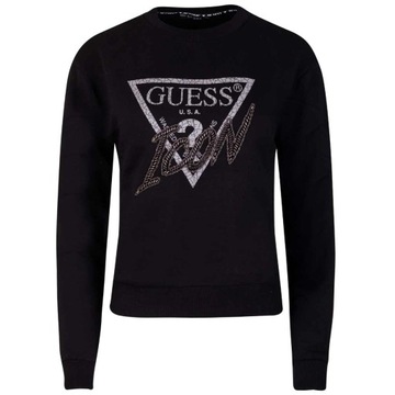 GUESS BLUZA DAMSKA CN ICON SWEATSHIRT BLACK r. XS