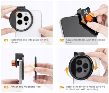 Фильтр поляризации линзы CPL HMC 67 мм для смартфона для телефона K & F