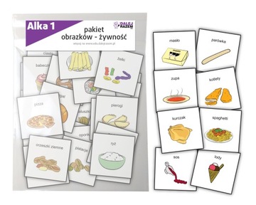 Zestaw obrazków ŻYWNOŚĆ Alka1 #autyzm #dzieci