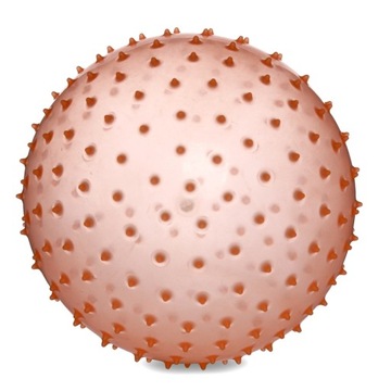 ПРОЗРАЧНЫЙ РЕЗИНОВЫЙ МЯЧ ЕЖ 23 СМ ЦВЕТА