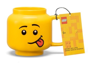 Ceramiczny DUŻY kubek LEGO chłopiec język 530ml