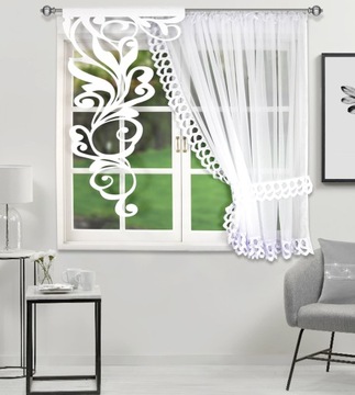 ДЕКОРАТИВНЫЙ КОМПЛЕКТ ШТОР С АЖУРНЫМ ПАНЕЛИ