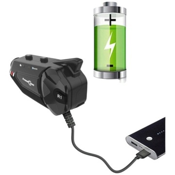 Мотоциклетный домофон R1 с Bluetooth, запись в формате Full HD, расстояние до 1000 м.