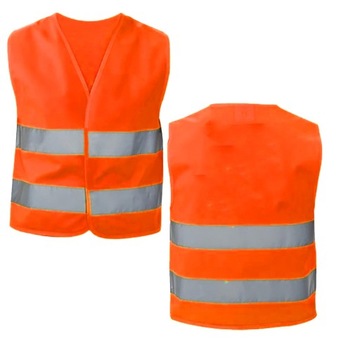 Kamizelka odblaskowa ostrzegawcza Pomarańczowa 2XL
