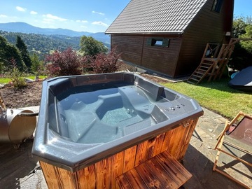 jacuzzi ogrodowe, bania, spa, elektryczne, piec
