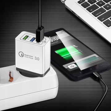 БЫСТРОЕ СЕТЕВОЕ ЗАРЯДНОЕ УСТРОЙСТВО USB QUICK CHARGE 3.0