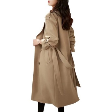 modne ubrania Elegancki płaszcz typu trencz B141-220
