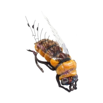 Fly Fishing Muchy Realistyczny Sztuczny Żółty