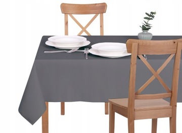 OBRUS PLAMOODPORNY - 130X430 - SOLID CIEMNY SZARY