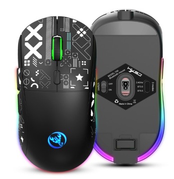 Mysz GAMINGOWA ULTRA LEKKA 3600DPI RGB BT/USB
