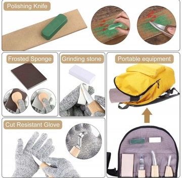 Сад řezbářských nastrojů to dřeva, sada nožů