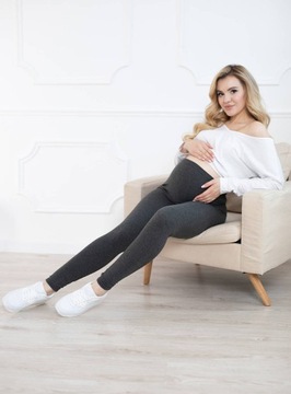 ЛЕГГИНГИ ДЛЯ беременных ЛЕГГИНСЫ С ДЛИННЫМИ ВСТАВКАМИ ХЛОПКА 4XL