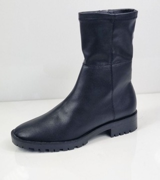ZARA CZARNE BOTKI SZTYBLETY BUTY NOWE 36