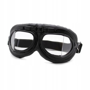 GOGLE motocyklowe RETRO na MOTOR do KASKU okulary