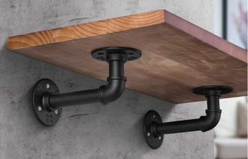4x опорный кронштейн для полок LOFT INDUSTRIAL BLACK