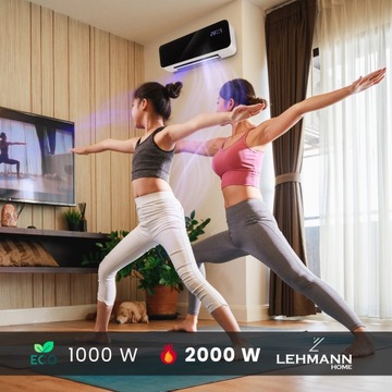 ВОЗДУШНАЯ ЗАВЕСА ВЕНТИЛЯТОР Радиатор 2000 Вт Wi-Fi ECO ДИСТАНЦИОННЫЙ