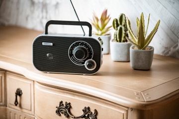 КУХОННОЕ РАДИО РЕТРО СТИЛЬНЫЙ AM FM AUX Динамик