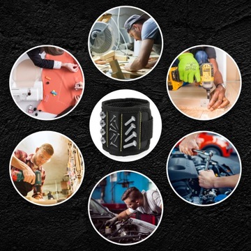 Магнитный ремешок для инструментов Браслет Ящик для инструментов Винты на запястье Магнит