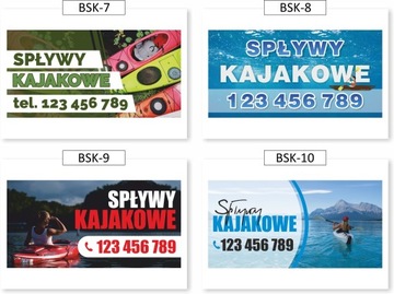 РЕКЛАМНЫЙ БАННЕР 200х100см ШАБЛОНЫ ДЛЯ КАЯКИНГА