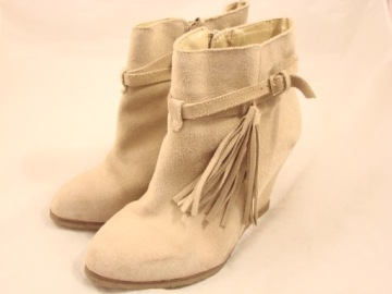 39 UK6 PÓŁBUTY BUTY # STRADIVARIUS # SKÓRA 1993