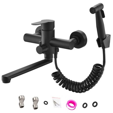 КУХНЯ Смеситель для мойки, смеситель для умывальника, настенный, поворотный излив