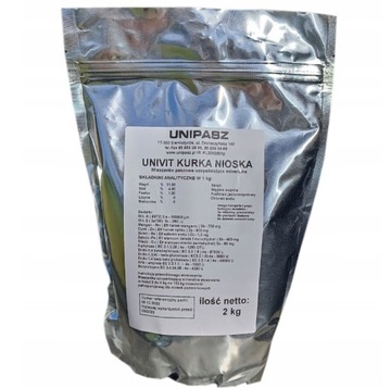 Witaminy dla kur niosek UNIVIT 2 kg UNIPASZ