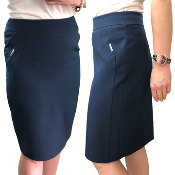 D29 SPÓDNICA BIZNESS FASION GRANAT R.44