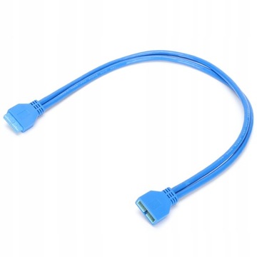 УДЛИНИТЕЛЬ USB 3.0, 20-контактный разъем «папа-мама», 50 см.