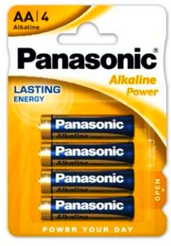 BATERIE AA PANASONIC ALKALICZNE MOCNE 4 SZT.