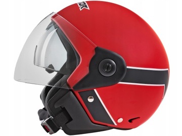 KASK MOTOCYKLOWY OTWARTY MOTOR SKUTER Z SZYBĄ VT M